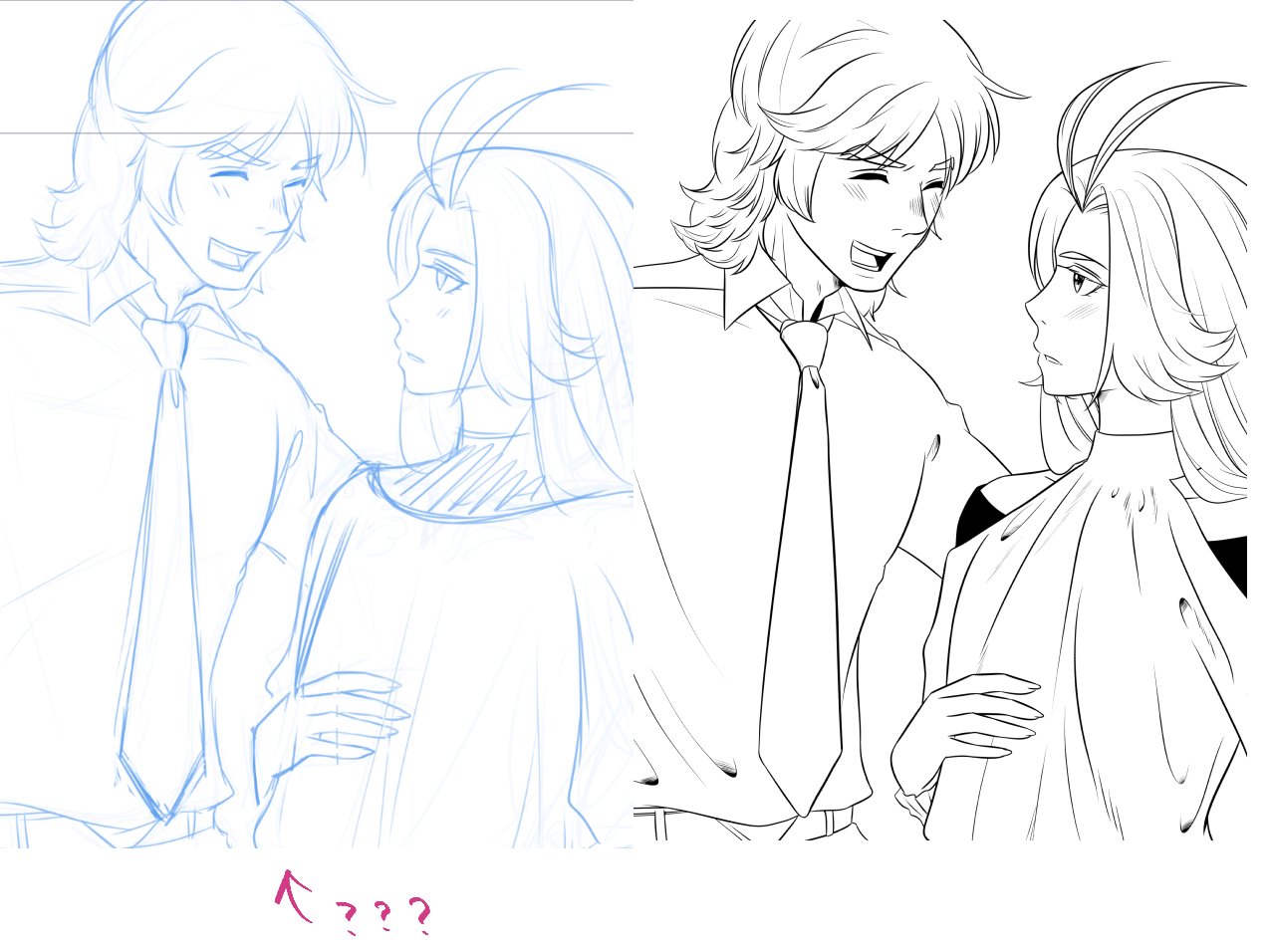 お腹に何が……？