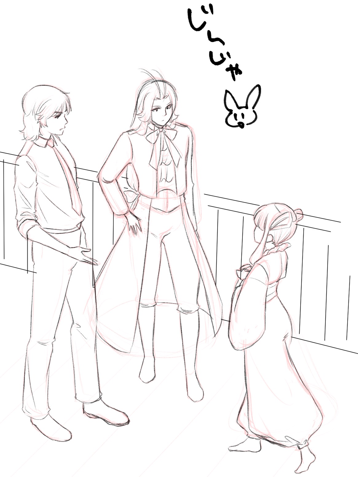 狛ラビ描きたい