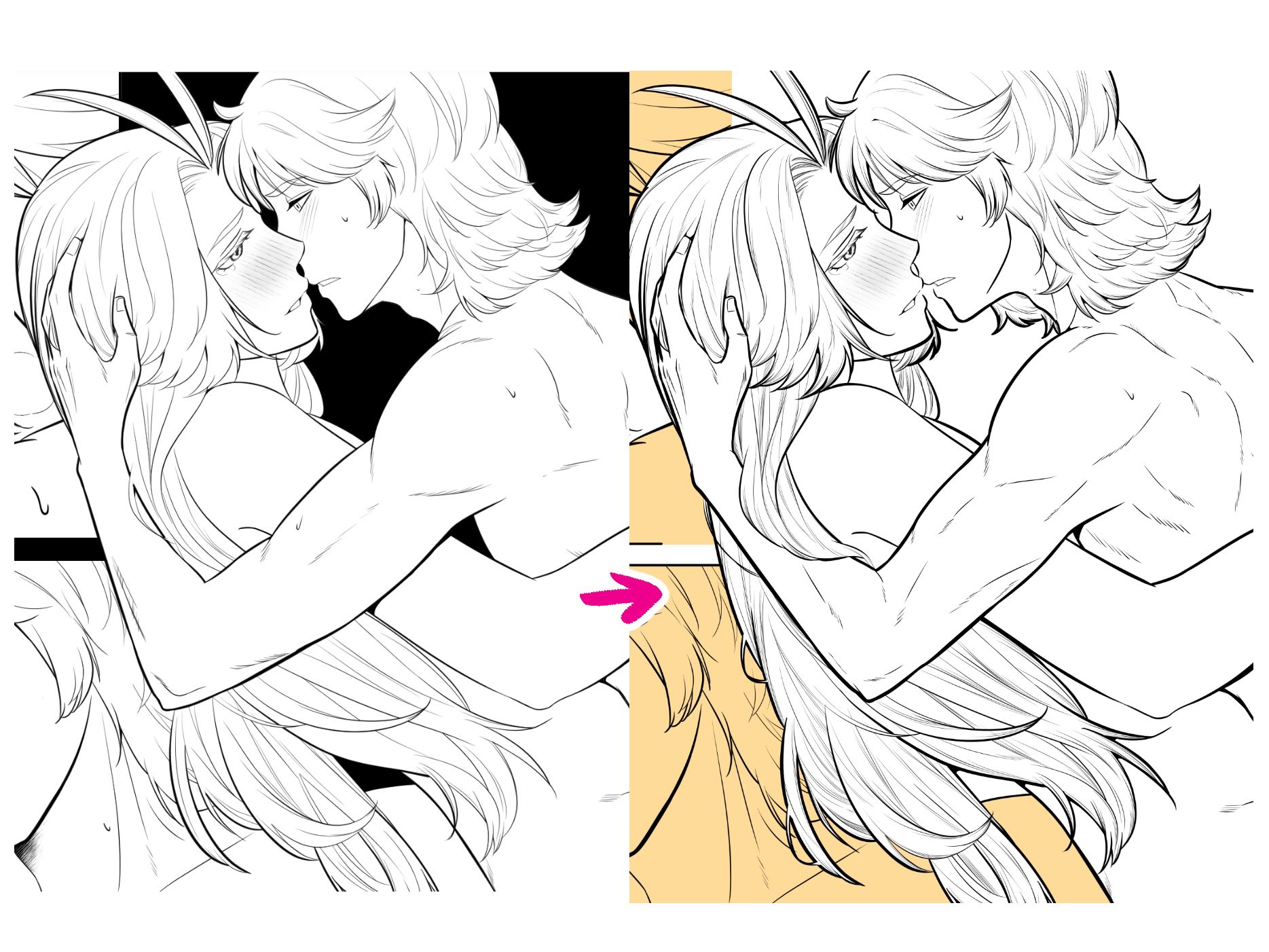 腕の描き直し